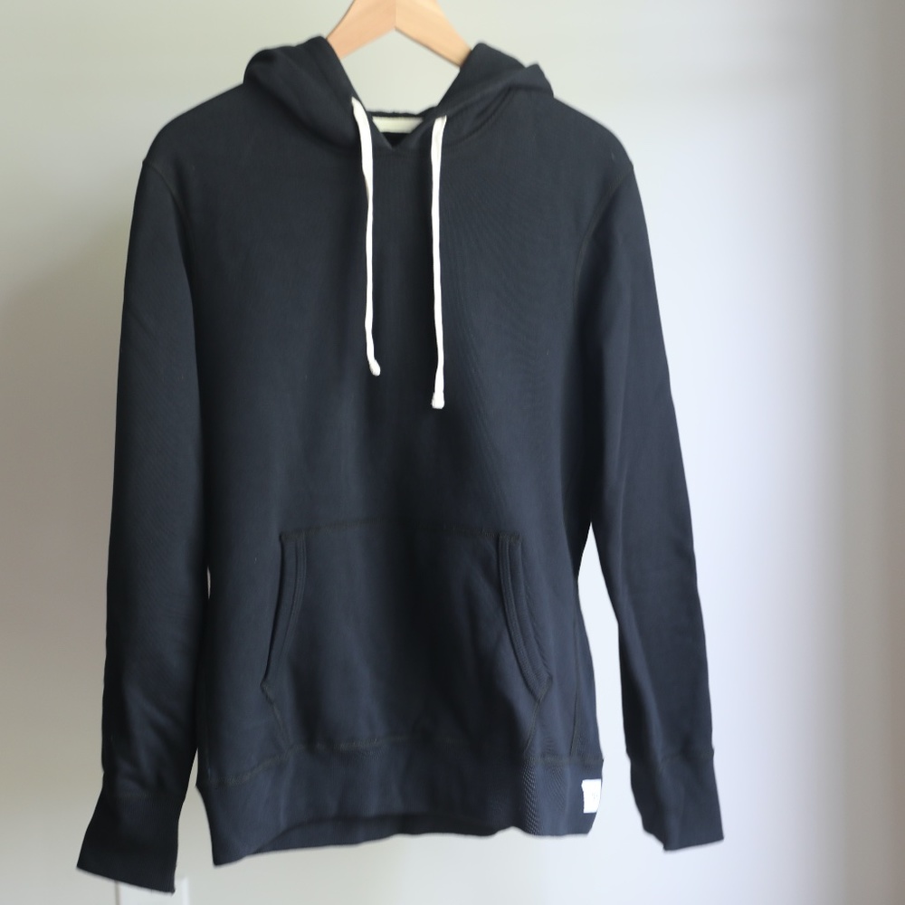 Reigning Champ Midweight Pullover Hoodie - Black